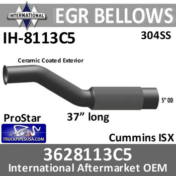 3628113C5 International EGR Bellows Cummins ISX Ceramic Coated 3628113C5 International EGR Bellows Cummins ISX Ceramic Coated