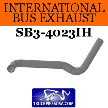 3543858C3 International Bus Pipe 3 Bend 3.5" OD Flared End ALZ 3543858C3 International Bus Pipe 3 Bend 3.5" OD Flared End ALZ