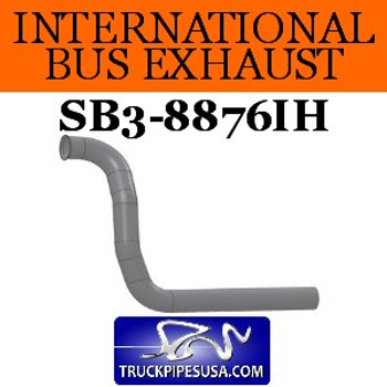 3582606C2 International Bus Pipe 4 Bend 3.5" OD Flared End ALZ 3582606C2 International Bus Pipe 4 Bend 3.5" OD Flared End ALZ