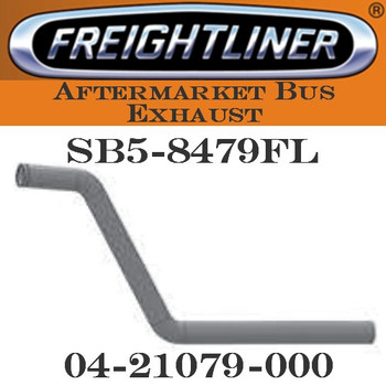 04-21079-000 3" Freightliner Bus Exhaust 2 Bend OD/FLARE ALZ 04-21079-000 3" Freightliner Bus Exhaust 2 Bend OD/FLARE ALZ
