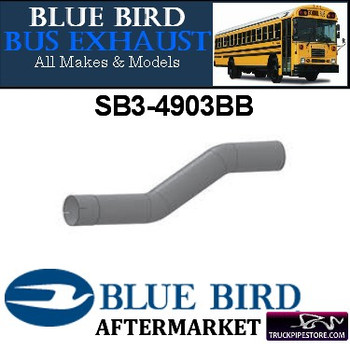 SB3-4903BB 4" 2 Bend Bluebird Bus Exhaust ID-OD ALZ SB3-4903BB 4" 2 Bend Bluebird Bus Exhaust ID-OD ALZ