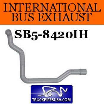 2029954C2 International Bus Pipe 7 Bend 3" 3.5"OD Flared End ALZ 2029954C2 International Bus Pipe 7 Bend 3" 3.5"OD Flared End ALZ