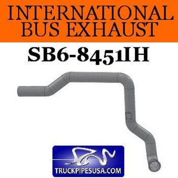 3544459C3 International Bus Pipe 6 Bend 3.5" OD Flare Flat ALZ 3544459C3 International Bus Pipe 6 Bend 3.5" OD Flare Flat ALZ