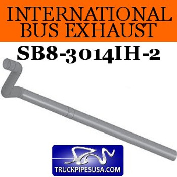 1610299C3 2pc International Bus Pipe 3 Bend 4" ID-OD ALZ 1610299C3 2pc International Bus Pipe 3 Bend 4" ID-OD ALZ