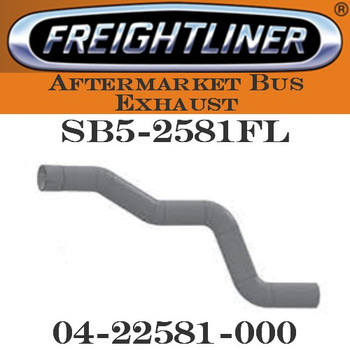 04-22581-000 4" Freightliner Bus Exhaust 4 Bend ID-OD ALZ 04-22581-000 4" Freightliner Bus Exhaust 4 Bend ID-OD ALZ