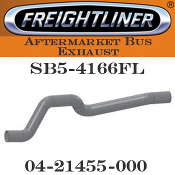 04-21455-000 4" Freightliner Bus Exhaust 2 Bend ID-OD ALZ 04-21455-000 4" Freightliner Bus Exhaust 2 Bend ID-OD ALZ