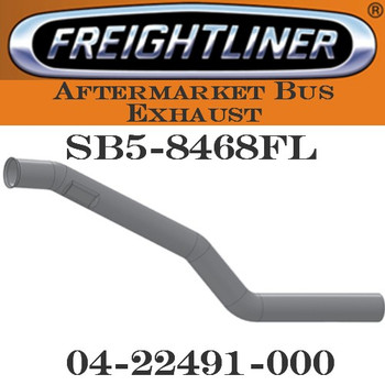 04-22450-000 4" Freightliner Bus Exhaust 3 Bend OD/FLARE FLAT ALZ 04-22450-000 4" Freightliner Bus Exhaust 3 Bend OD/FLARE FLAT ALZ