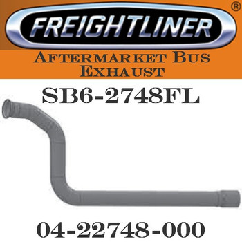 04-22748-000 4" Freightliner Bus Exhaust 3 Bend OD/3.5"FLARE ALZ 04-22748-000 4" Freightliner Bus Exhaust 3 Bend OD/3.5"FLARE ALZ