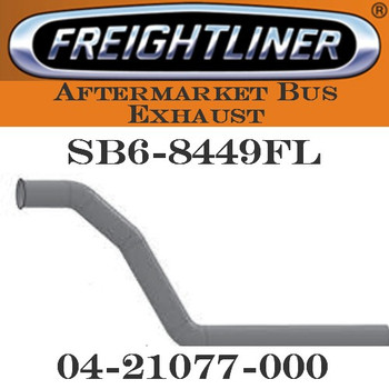 04-21077 -000 4" Freightliner Bus Exhaust 3 Bend OD/FLARE ALZ 04-21077 -000 4" Freightliner Bus Exhaust 3 Bend OD/FLARE ALZ