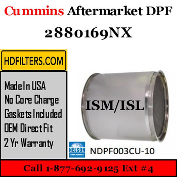 2880169NX Cummins ISM / ISL Engine Diesel Particulate Filter DPF 2880169NX Cummins ISM / ISL Engine Diesel Particulate Filter DPF