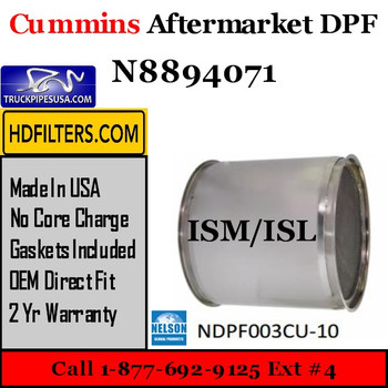 N8894071 Cummins ISM / ISL Engine Diesel Particulate Filter DPF N8894071 Cummins ISM / ISL Engine Diesel Particulate Filter DPF