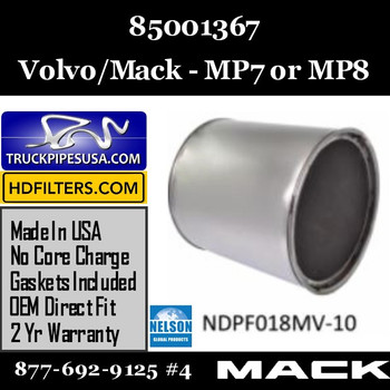 85001367 Volvo Mack DPF for MP7 MP8 Engine 85001367 Volvo Mack DPF for MP7 MP8 Engine
