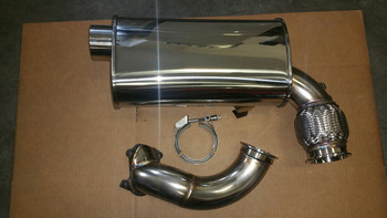 TD 3" Intimidator FULL Exhaust with 3" turbo outlet V-band for 2012-2016 procross 1100 turbo F/XF/ZR9000 TD 3" Intimidator FULL Exhaust with 3" turbo outlet V-band for 2012-2016 procross 1100 turbo F/XF/ZR9000