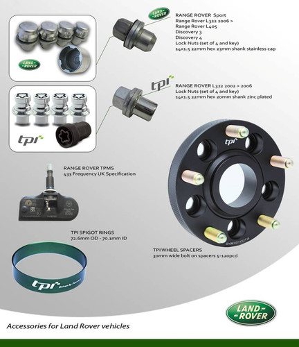 Range Rover Lock Nut Set Genuine