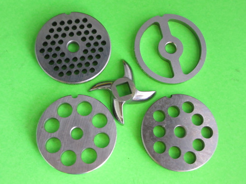 #5 (5) pc COMBO SET Meat Grinder Grinding plate disc knife blade sausage stuffer