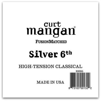 Silver 6th High Tension Tie-on Single String Silver 6th High Tension Tie-on Single String