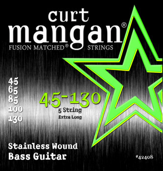 45-130 Stainless Wound 5-String Set 45-130 Stainless Wound 5-String Set