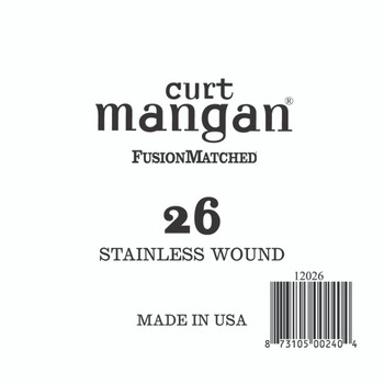 26 Stainless Wound Ball End Single String 26 Stainless Wound Ball End Single String