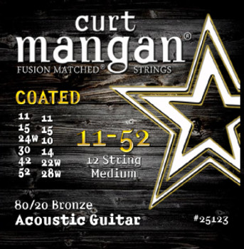 11-52 80-20 Bronze 12-String Medium Set COATED 11-52 80-20 Bronze 12-String Medium Set COATED