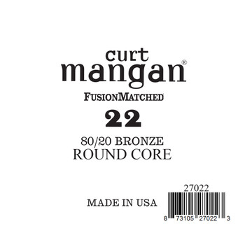 22 80/20 Bronze ROUND CORE Single String 22 80/20 Bronze ROUND CORE Single String