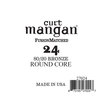 24 80/20 Bronze ROUND CORE Single String 24 80/20 Bronze ROUND CORE Single String