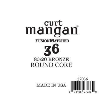 36 80/20 Bronze ROUND CORE Single String 36 80/20 Bronze ROUND CORE Single String