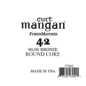 42 80/20 Bronze ROUND CORE Single String 42 80/20 Bronze ROUND CORE Single String