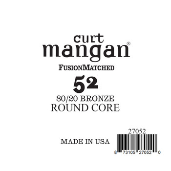 52 80/20 Bronze ROUND CORE Single String 52 80/20 Bronze ROUND CORE Single String