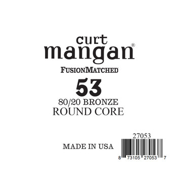 53 80/20 Bronze ROUND CORE Single String 53 80/20 Bronze ROUND CORE Single String