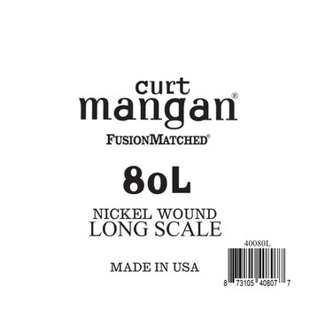 80 Extra Long Nickel Wound Bass Single String 80 Extra Long Nickel Wound Bass Single String
