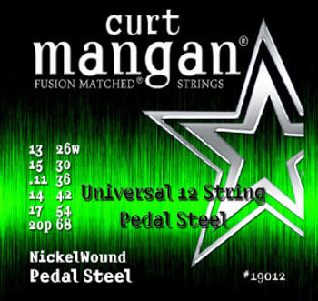 12-String Universal Pedal Steel Nickel Wound Set 12-String Universal Pedal Steel Nickel Wound Set