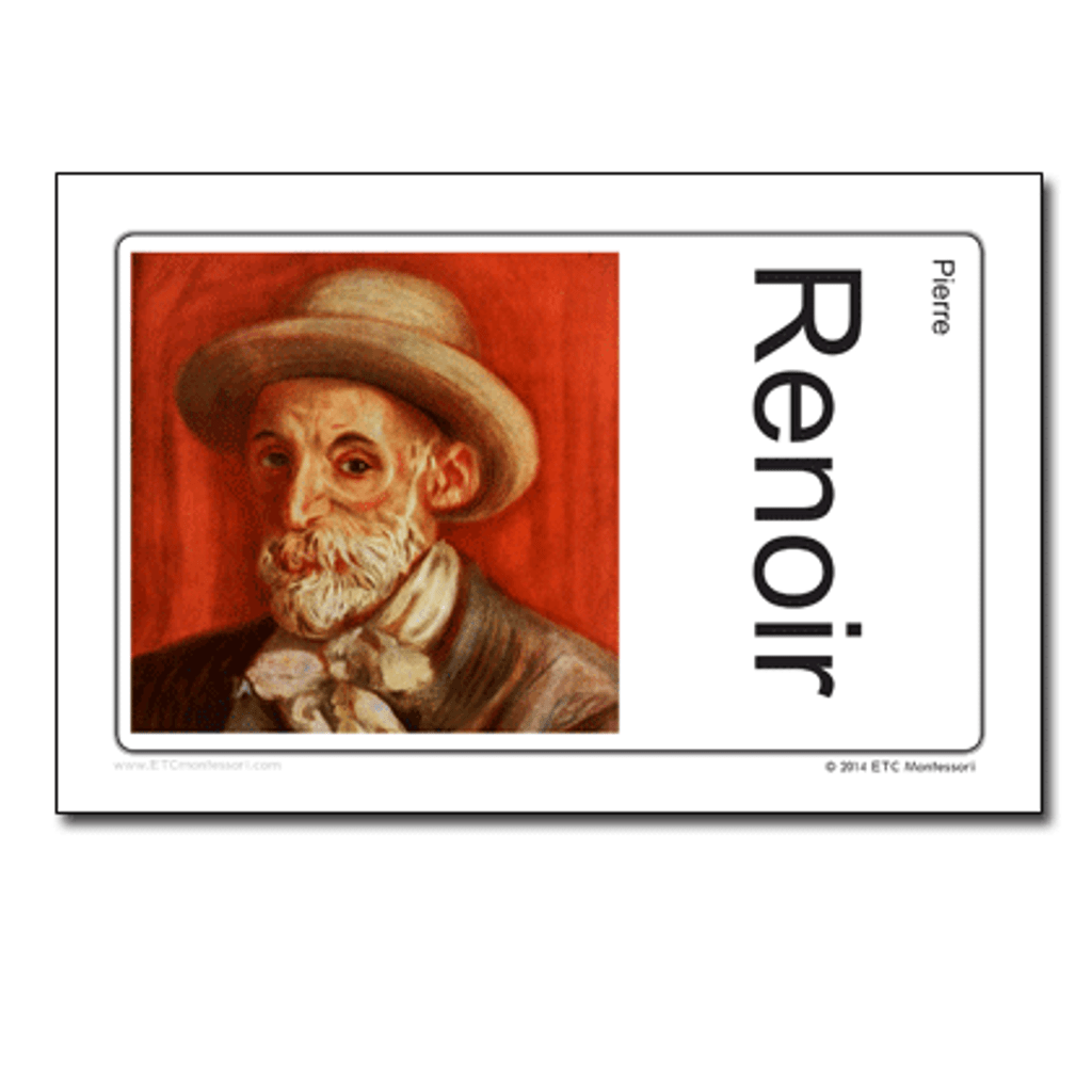 Art study Pierre Auguste Renoir 12 cards 22x14cm