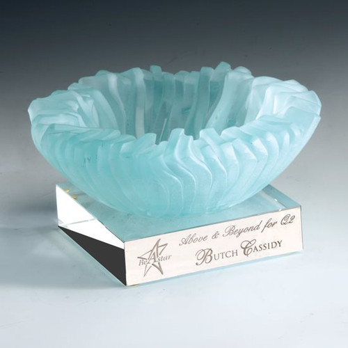 Ice Bowl Award recycled glass Ice Bowl Award recycled glass