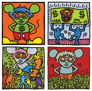 ANDY MOUSE 1986 BY ANDY WARHOL | KEITH HARING