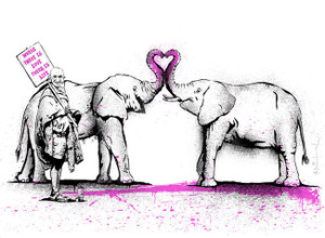 WHERE THERE IS LOVE, THERE IS LIFE BY MR. BRAINWASH