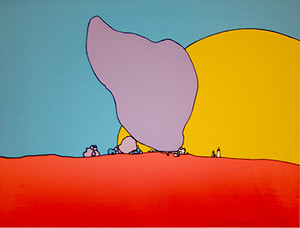 ROCKS AND SUN BY PETER MAX