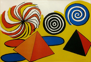 PYRAMIDS AND SPIRALES DE COULEURS BY ALEXANDER CALDER