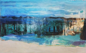ABSTRACT (BLUE) BY EVA BECHINSKY