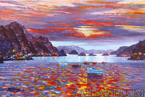 AMALFI SUNSET BY HOWARD BEHRENS