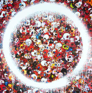 ENSO: ZEN MOMENTO MORI RED BY TAKASHI MURAKAMI