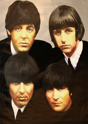 THE FAB FOUR BY STEVE KAUFMAN