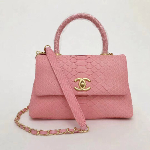 Chanel Flap Bag With Top Handle Pink - Bella Vita Moda