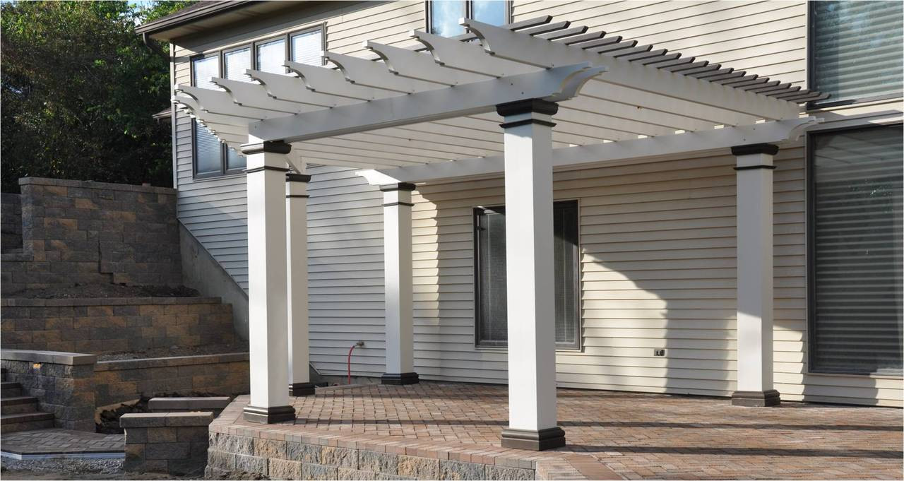 Structural Fiberglass Pergola Kit Free standing Composite