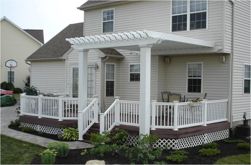 Fiberglass Composite Pergola Kit Wall mounted & Attached