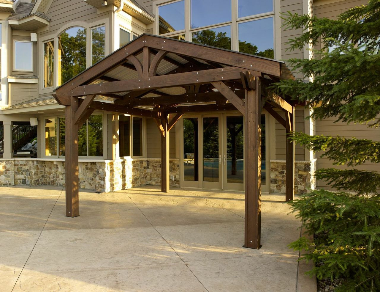 Covered pergola kits