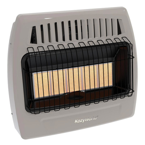 Kozy World KWD525 30000 Btu 5 Plaque Dual Fuel Infrared Vent Free Wall Heater Kozy World KWD525 30000 Btu 5 Plaque Dual Fuel Infrared Vent Free Wall Heater