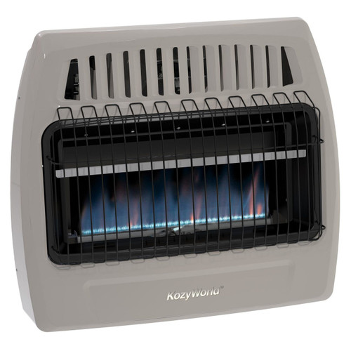 Kozy World KWN375 30000 Btu Blue Flame Natural Gas Vent Free Wall Heater Kozy World KWN375 30000 Btu Blue Flame Natural Gas Vent Free Wall Heater