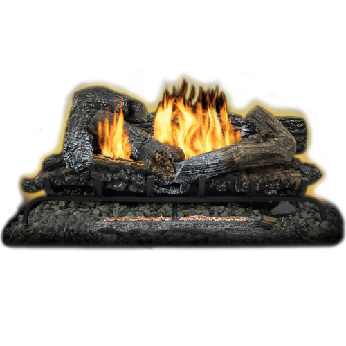 Kozy World GLD3070R Propane (LP) or Natural (NG) Gas 30 in. Highland Ember Log Set w Remote, 33000 BTUs Kozy World GLD3070R Propane (LP) or Natural (NG) Gas 30 in. Highland Ember Log Set w Remote, 33000 BTUs