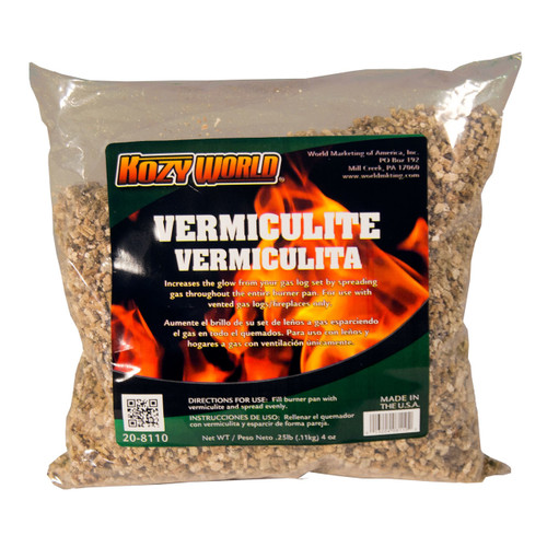 Kozy World 20-8110 Vented Gas Log Set Vermiculite- 4 oz. Kozy World 20-8110 Vented Gas Log Set Vermiculite- 4 oz.