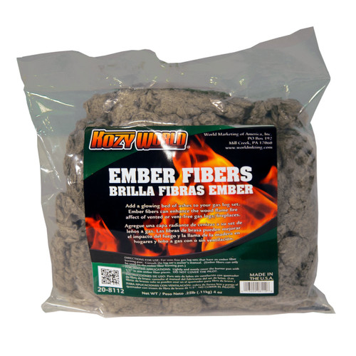 Kozy World 20-8112 Glowing Ember Fibers- 4 oz. Kozy World 20-8112 Glowing Ember Fibers- 4 oz.
